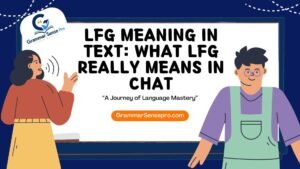 LFG Meaning in Text