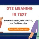 OTS Meaning in Text