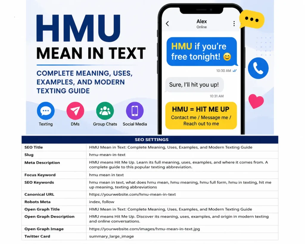HMU Mean in Text: Complete Meaning, Uses, Examples, and Modern Texting Guide