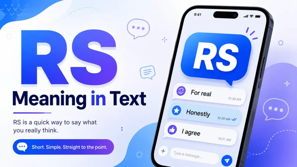 RS Meaning in Text: What It Means, Examples, and the Best Ways to Reply