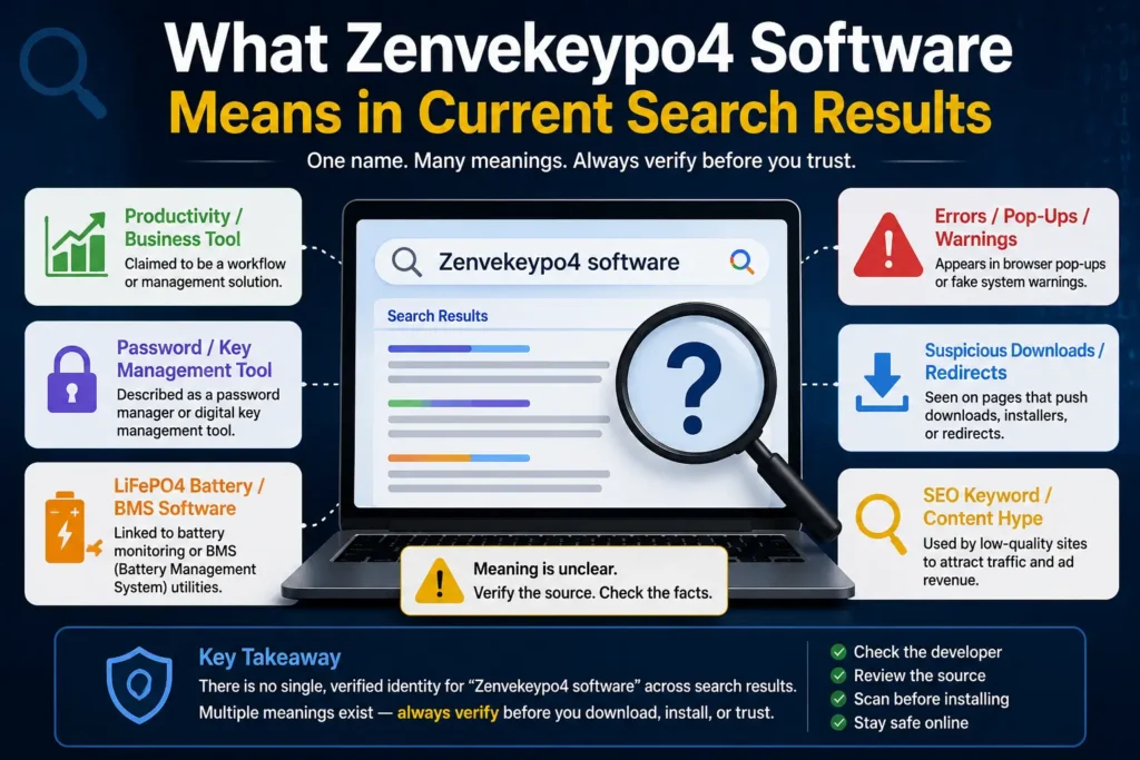 What Zenvekeypo4 Software Means in Current Search Results