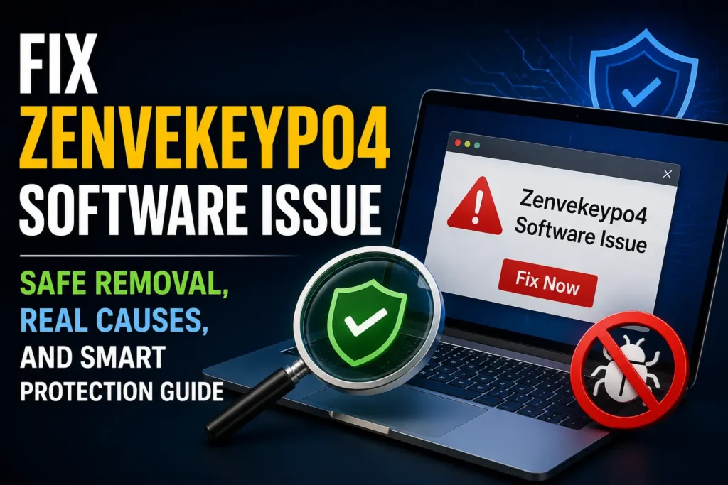 Fix Zenvekeypo4 Software Issue: Safe Removal, Real Causes, and Smart Protection Guide