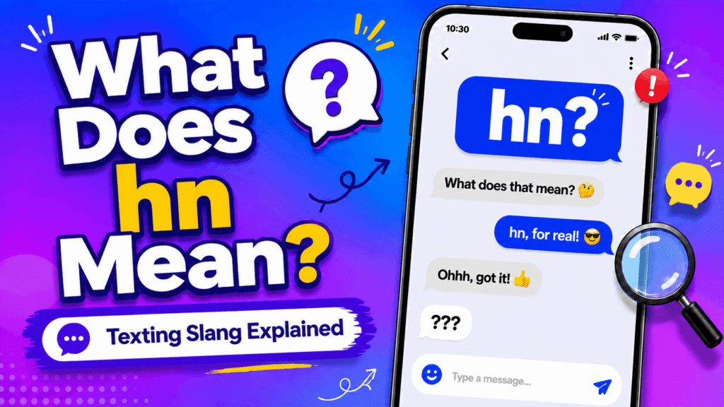 HN meaning in text, texting slang, and social media chat abbreviation explained