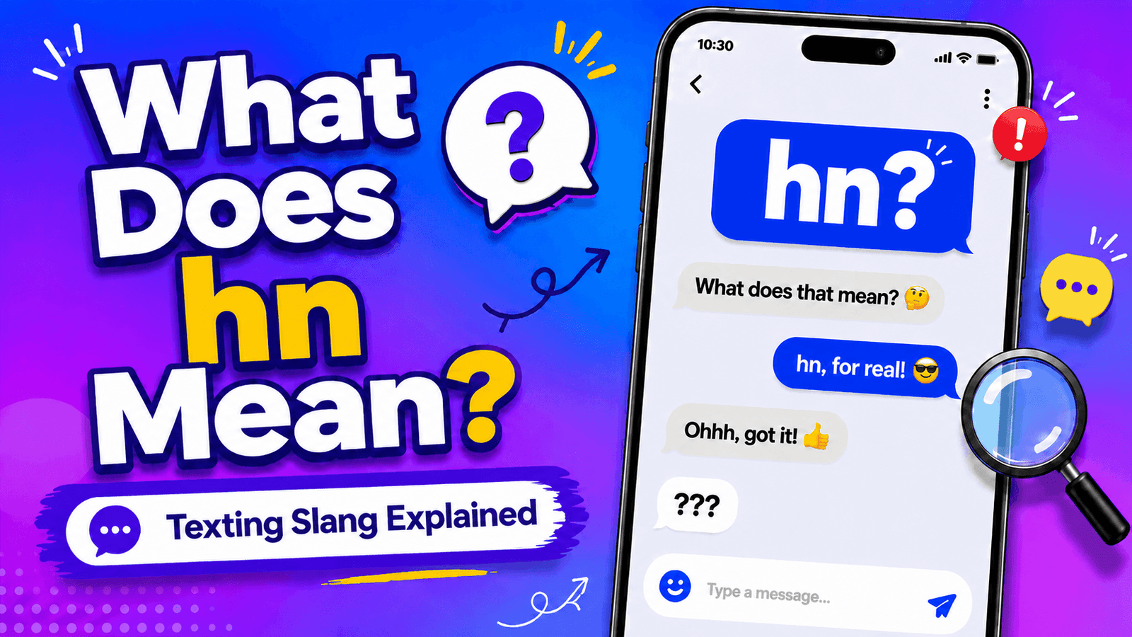 HN meaning in text, texting slang, and social media chat abbreviation explained