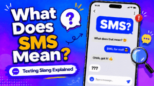 SMS meaning in text explained as short message service with examples from Snapchat Instagram TikTok and mobile texting conversations