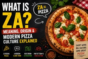 What is Za? Meaning, Origin, and Modern Pizza Culture Explained” Focus Keyword