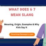 What Does 6 7 Mean Slang
