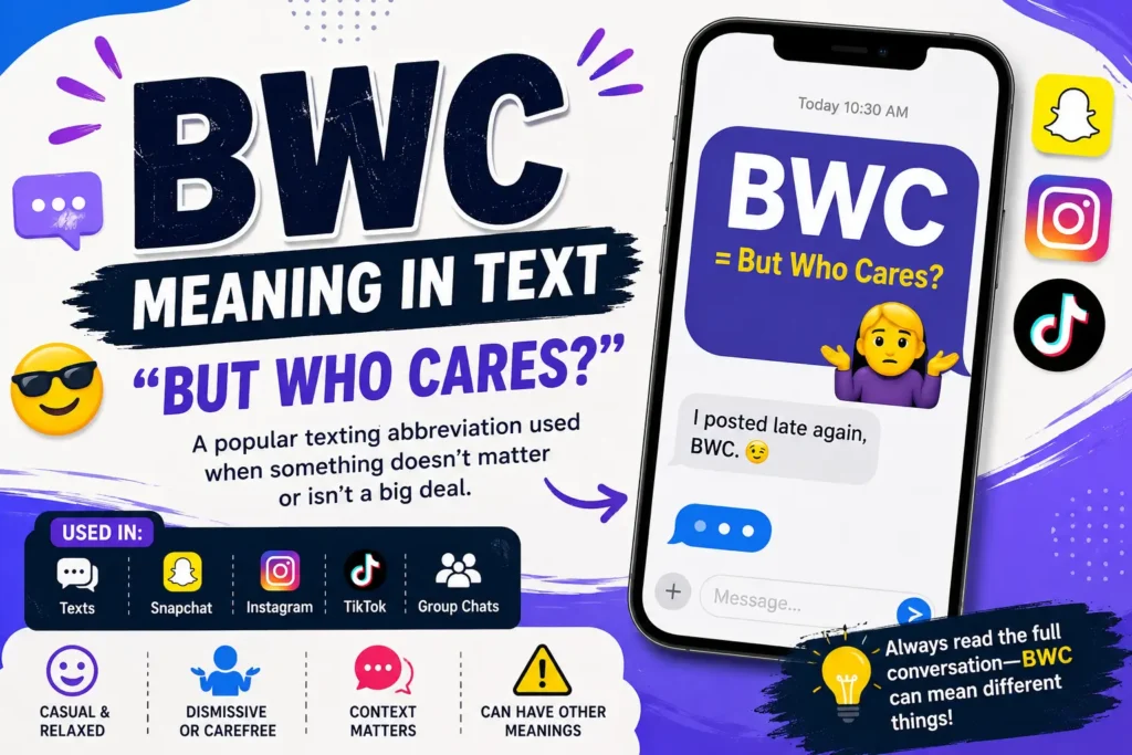 BWC Meaning in Text
