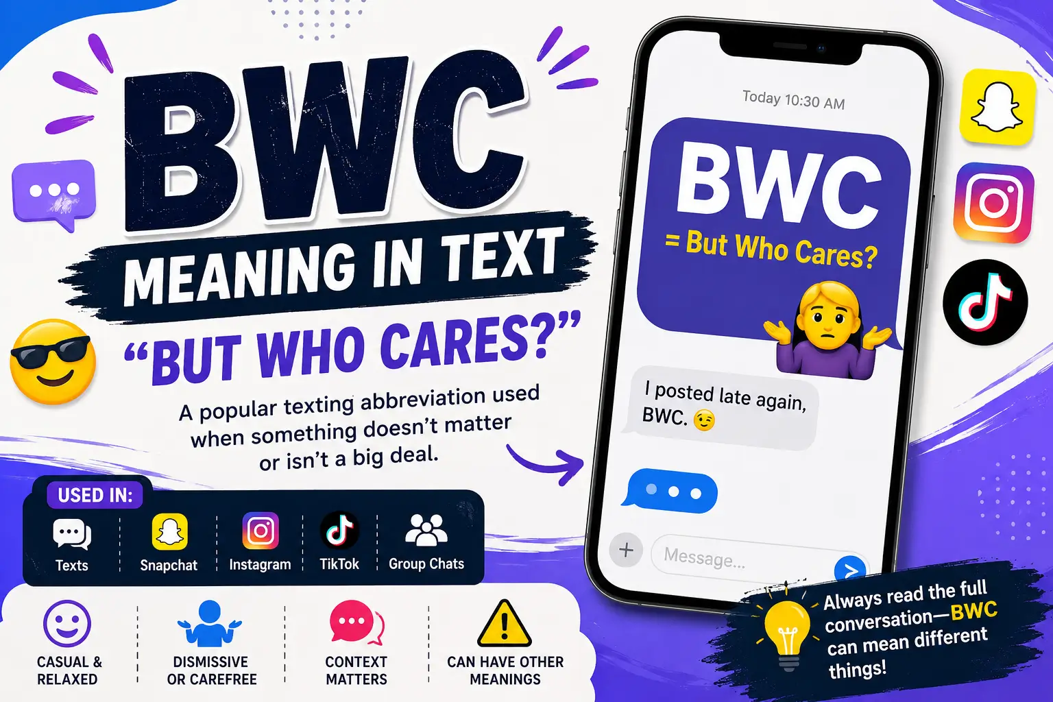 BWC Meaning in Text