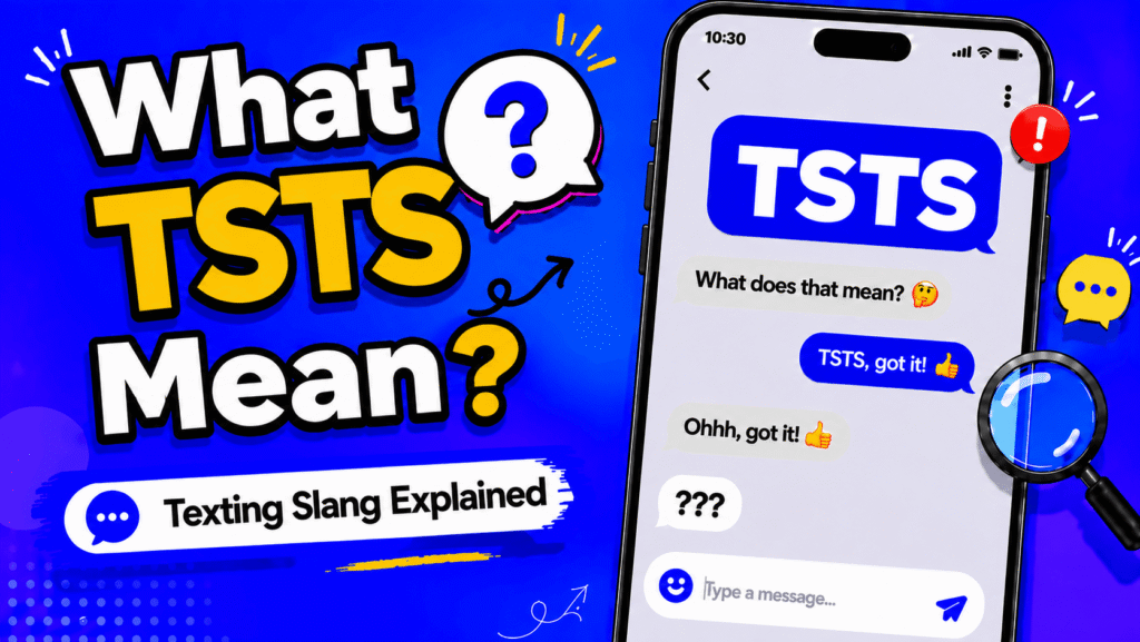 TSTS meaning in text explained as type shit type shit with texting examples