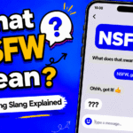 NSFW meaning in text explained with chat slang example