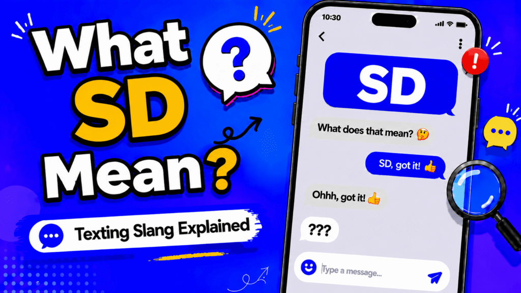 SD meaning in text explained with texting slang example
