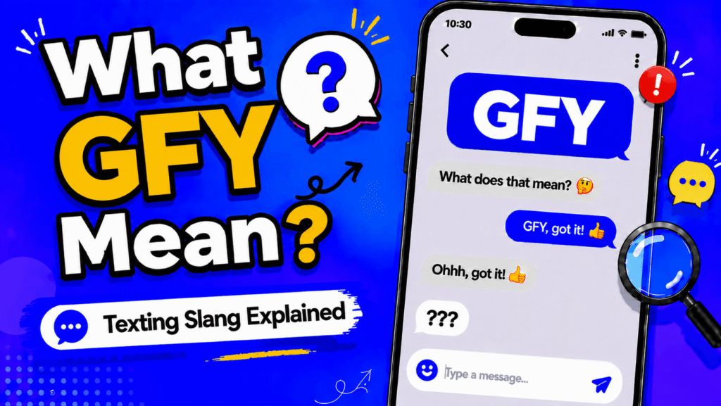 GFY meaning in text explained as type shit type shit with texting examples