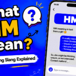 hm meaning in text from a girl explained with texting slang example