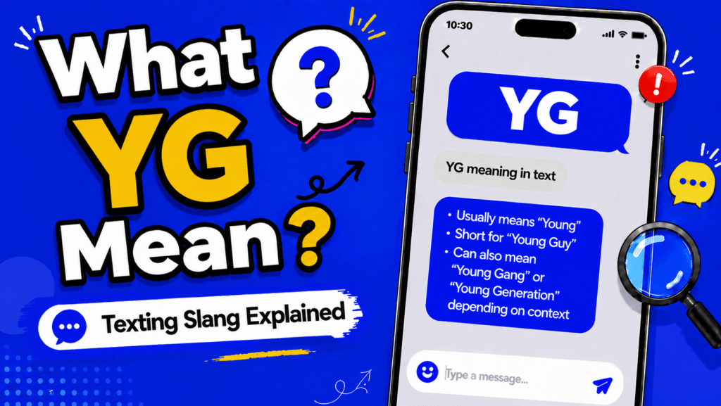 YG meaning in text explained with texting slang example
