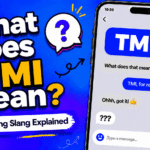 TMI meaning in text shown as too much information in a casual chat message