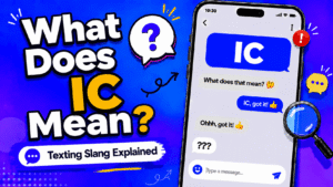 IC meaning in text shown as I see in a casual chat message