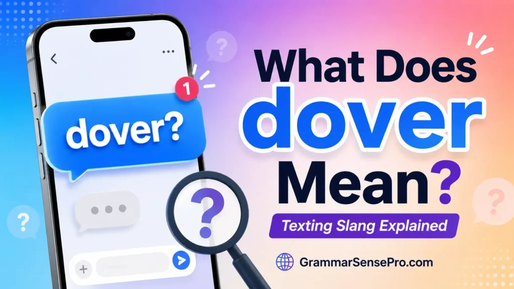 Dover Meaning Slang: What Does “Dover” Mean in Text?
