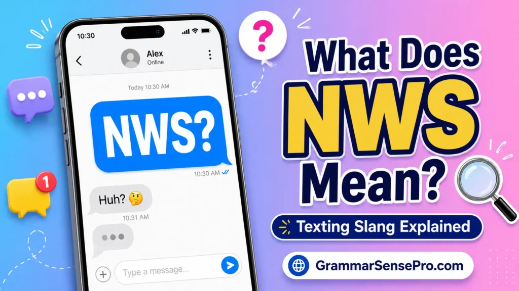 NWS Meaning in Text: What Does NWS Mean in Chat?