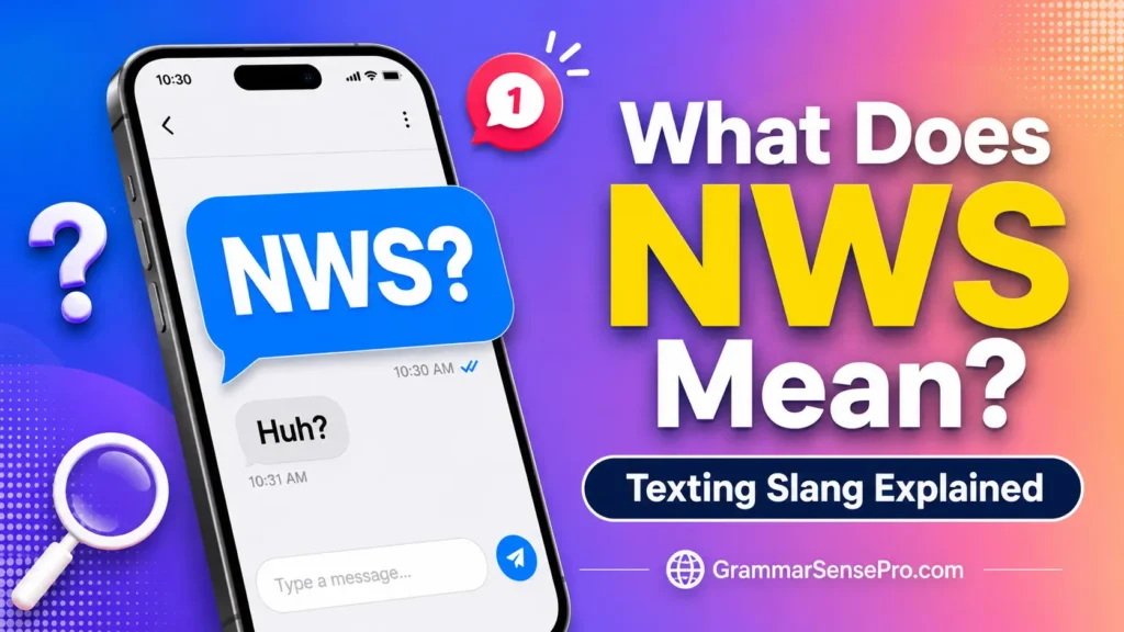 What Does NWS Mean in Text?