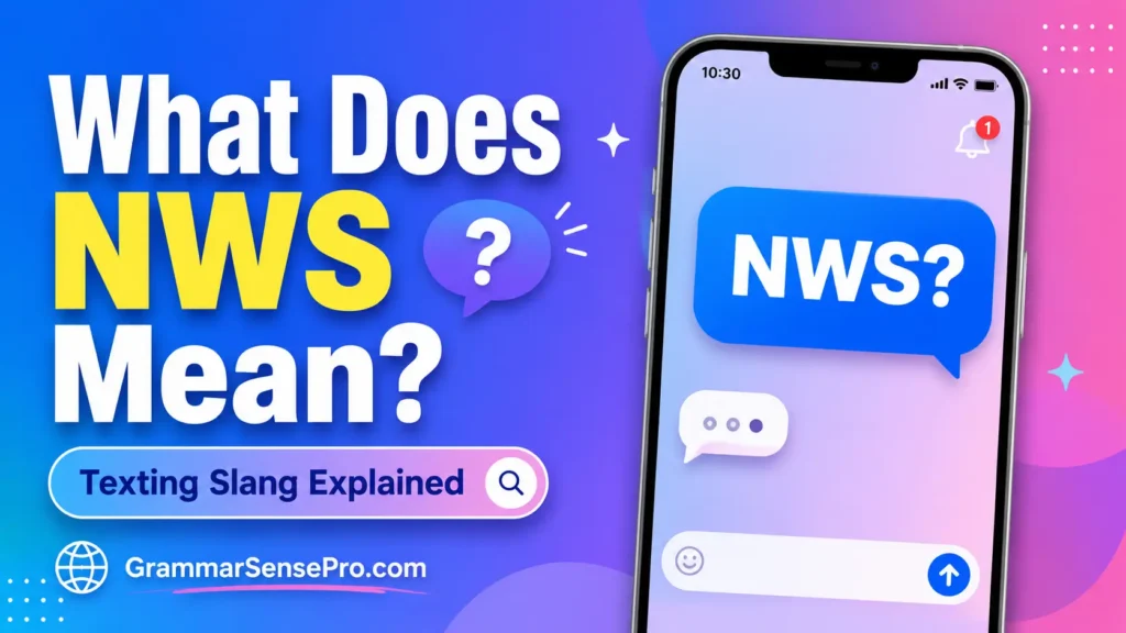 What Does NWS Mean in Text? Meaning, Uses, and Replies