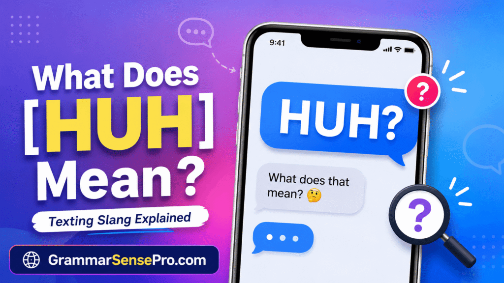 Huh Meaning in Text: What Does Huh Mean in Texting and Social Media
