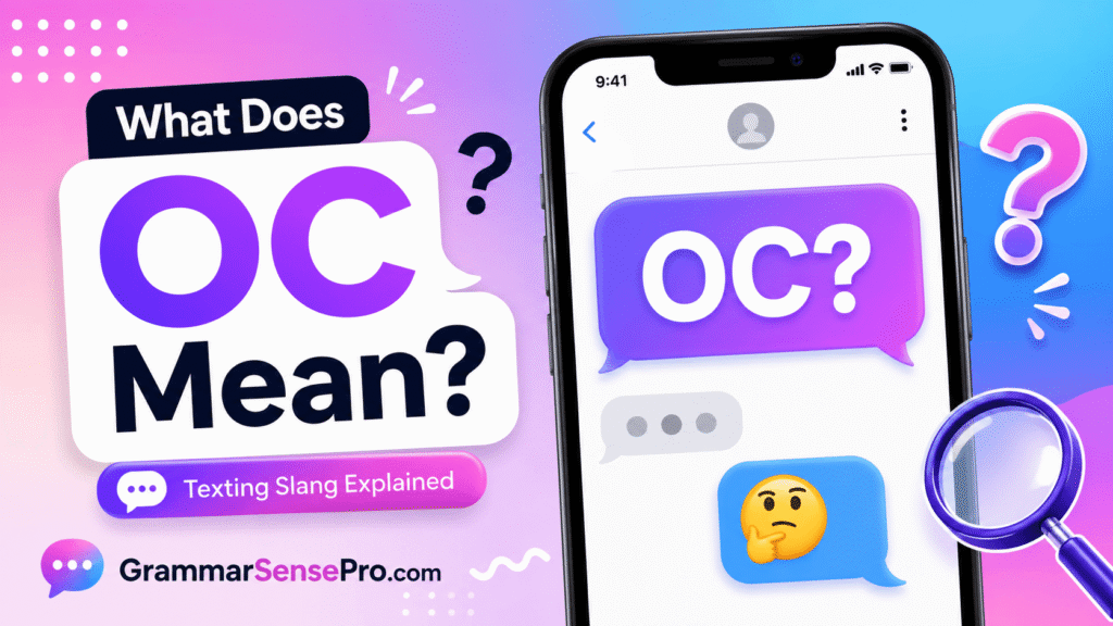 OC Meaning in Text: What OC Means and How to Use It