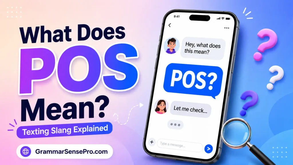POS Meaning Twitter: What Does POS Mean in Text and Social Media?