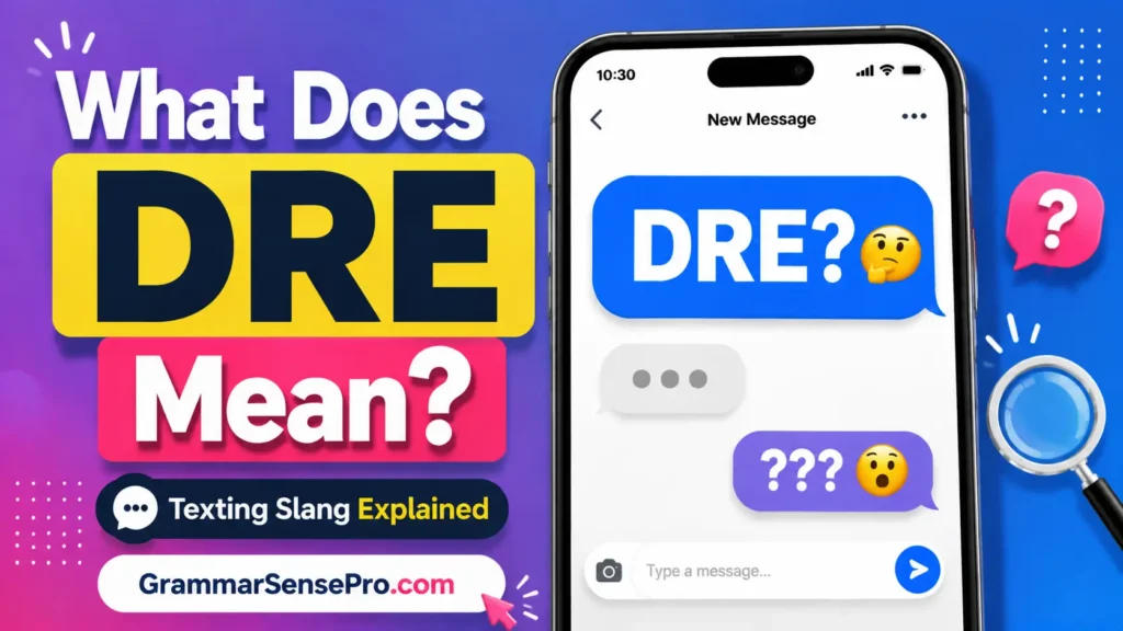 What Does DRE Mean in Text?