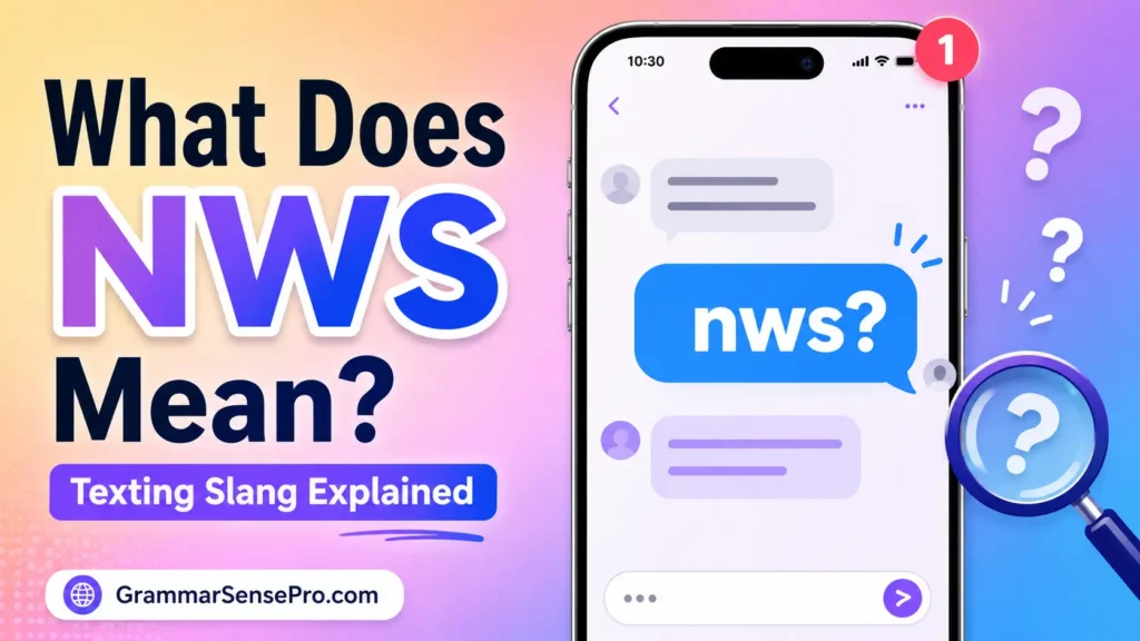 NWS Meaning Slang: What Does NWS Mean in Text?