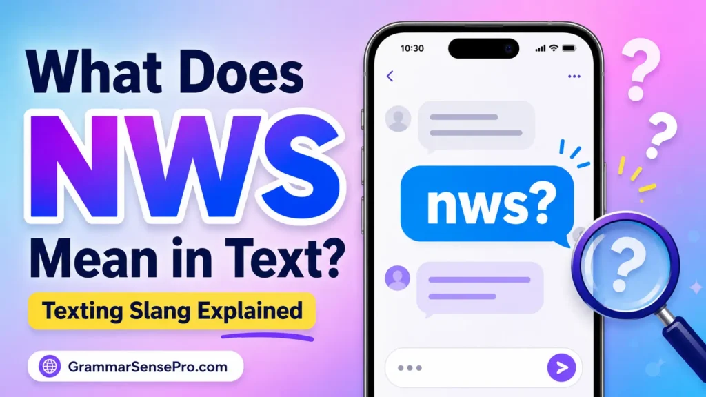 What Does NWS Mean in Text?