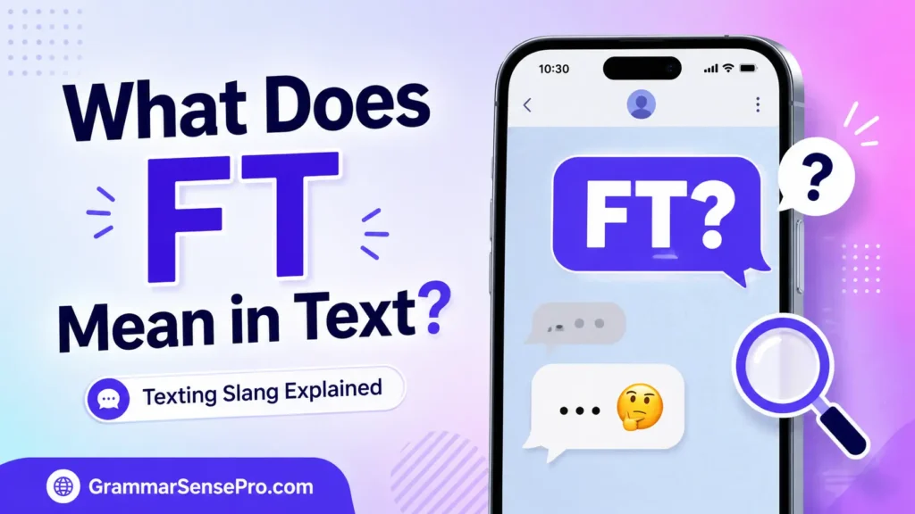 Definition of FT: What Does FT Mean in Text?