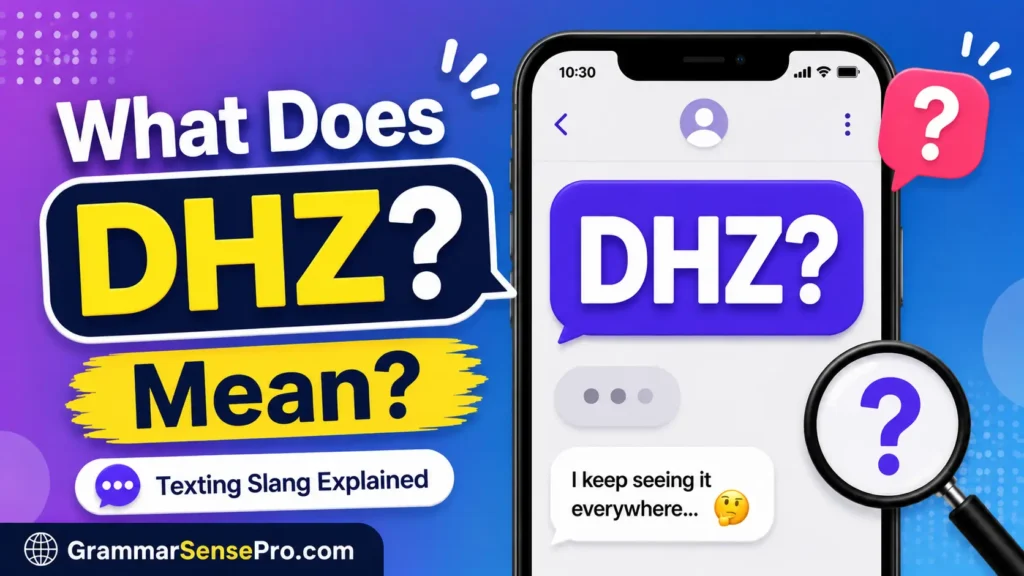 DHZ Meaning Text: What Does DHZ Mean in Messages?