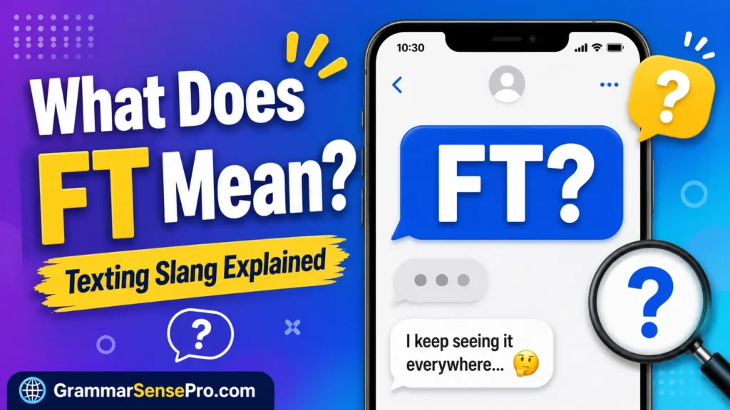 What Does FT Mean in Texting and Social Media?