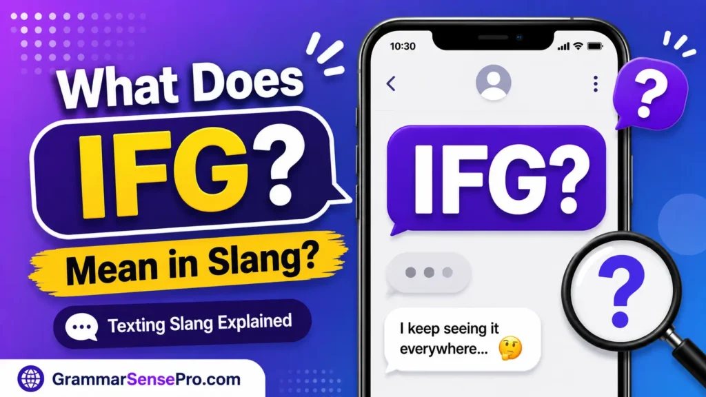 IFG Meaning Slang: What Does IFG Mean in Text?