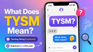 TYSM Means: Texting Meaning, Examples, and Replies