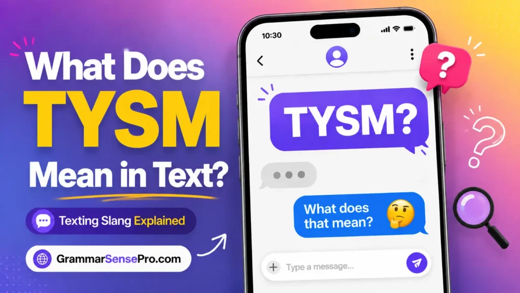 What Does TYSM Mean in Text?