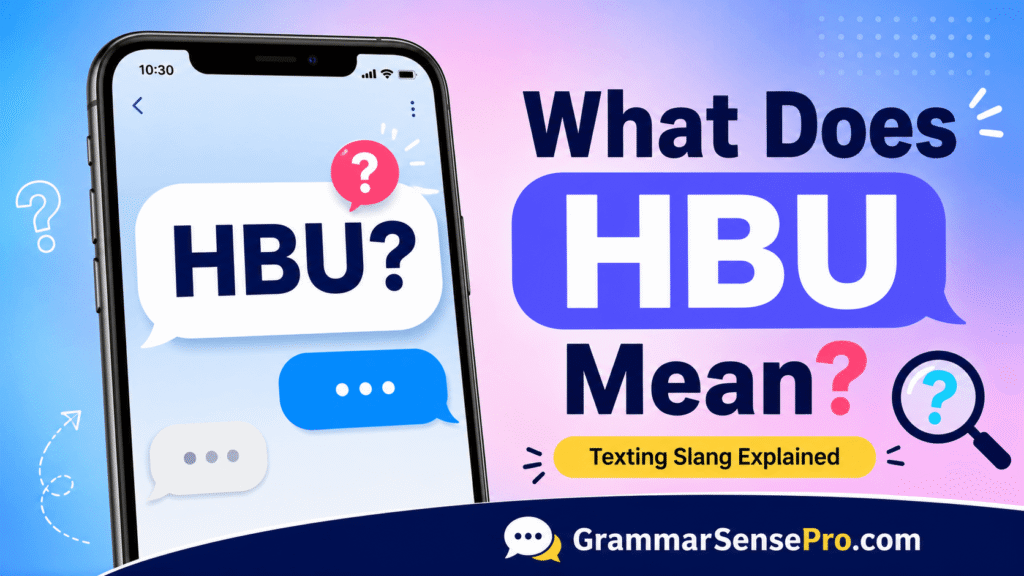 hbu meaning in text: What HBU Means and How to Use It