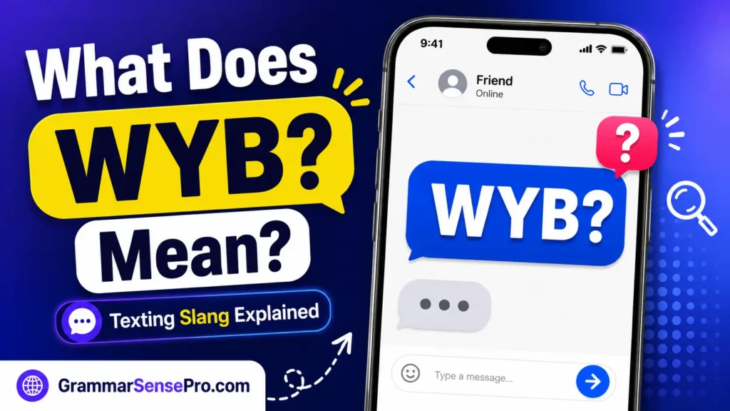 WYB Meaning in Text: What Does WYB Mean?