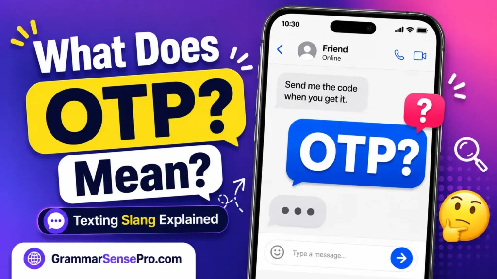 OTP Meaning in Text: What OTP Means and How to Use It