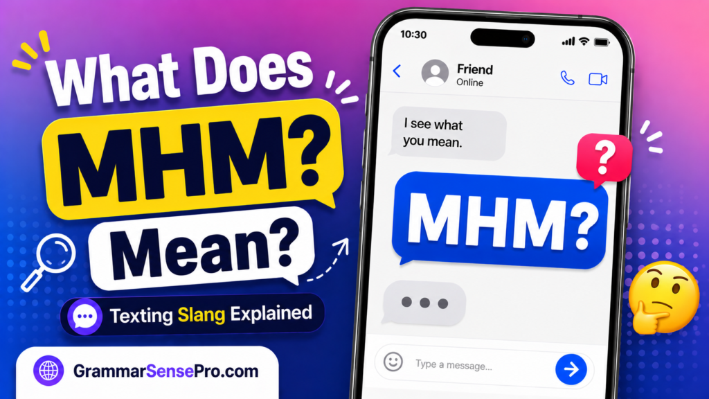 MHM Meaning in Text: What MHM Means and How to Use It