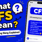 CFS meaning in text showing on the go abbreviation in a phone chat
