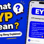 EYP meaning in text showing on the go abbreviation in a phone chat