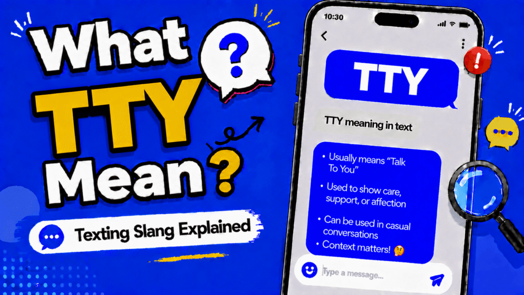 TTY Meaning in Text Explained (Social Media & Chat Context)
