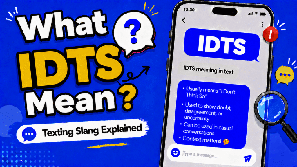 IDTS meaning in text explained across Snapchat, Instagram, TikTok and messaging apps