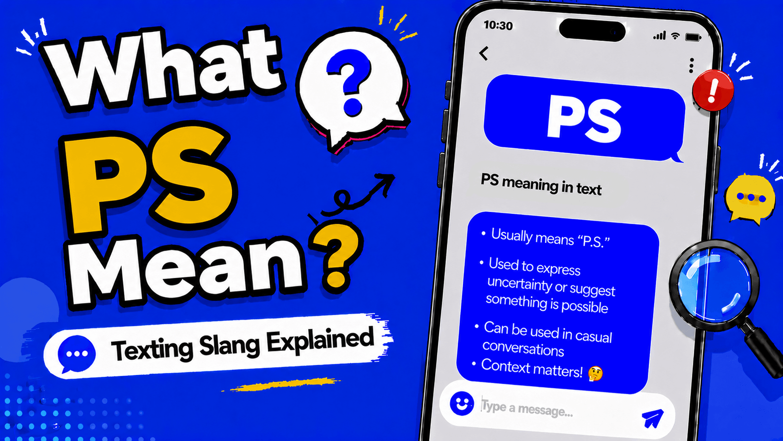 PS meaning in text message on Snapchat, Instagram, and TikTok explained