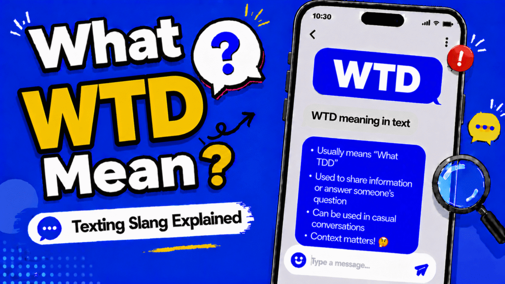 WTD meaning in Text: What Does WTD Mean in Texting?