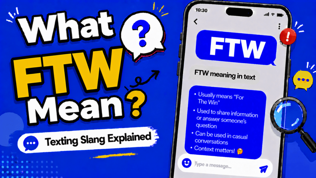 FTW meaning in text explained with examples for texting and social media