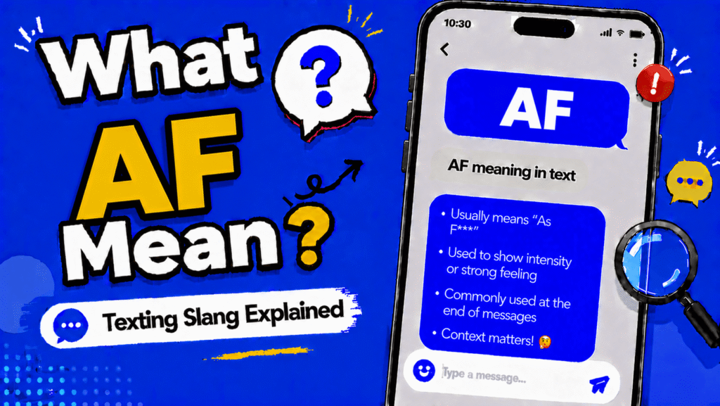 AF meaning in text explained with examples for texting and social media