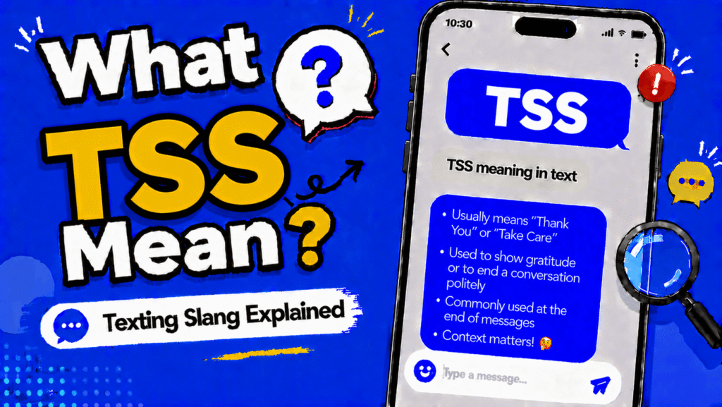 TSS meaning in text explained with examples for texting and social media